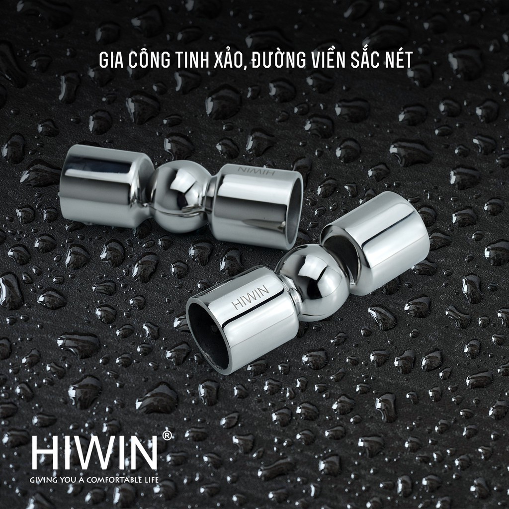 Chuyển góc đa hướng vách tắm kính inox 304 Hiwin SB-616