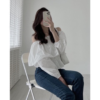 A005 Áo thô trễ vai bo chun Audrey
