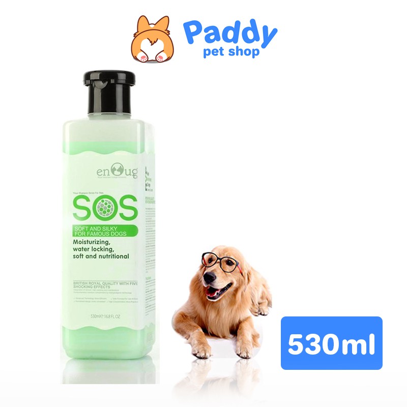 Sữa Tắm SOS Soft Silky Dưỡng Ẩm &amp; Mềm Mượt Lông Cho Chó Mèo (530ml)