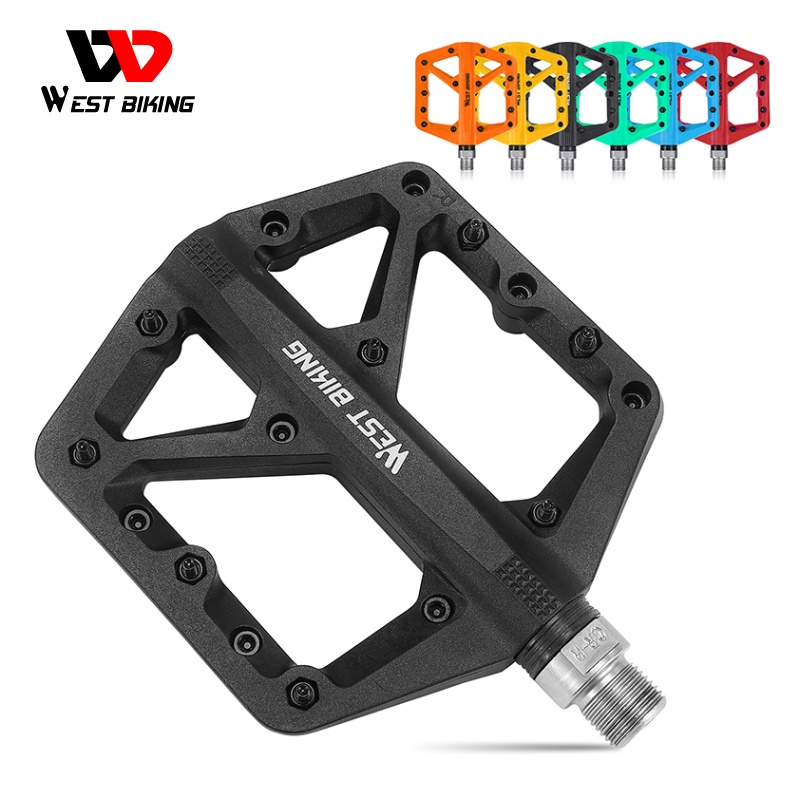 Bộ 2 Bàn Đạp Bằng Nilon Siêu Nhẹ Chống Trượt / Thấm Nước Chuyên Dụng Cho Xe Đạp MTB BMX