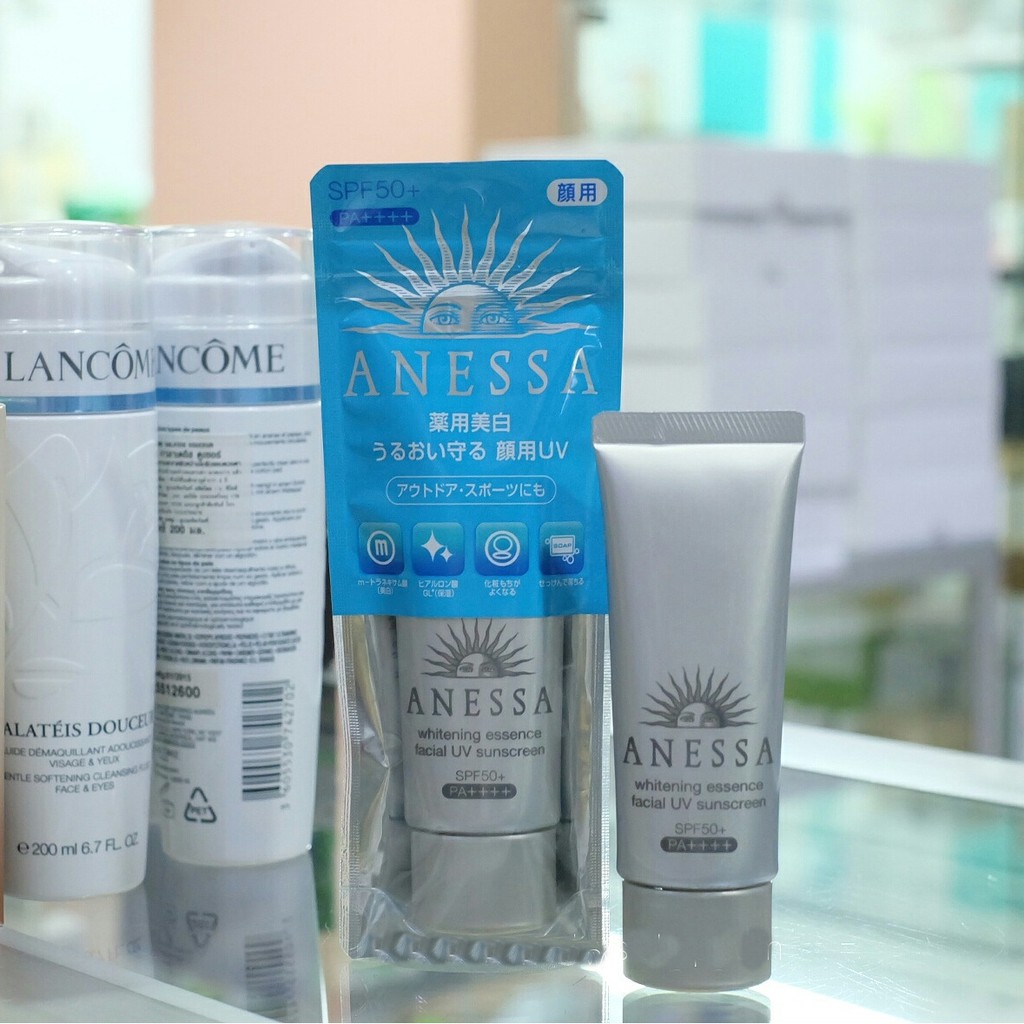 Kem chống nắng mặt Shiseido Anessa Whitening Essence Facial UV SPF50+ 40g - Japan