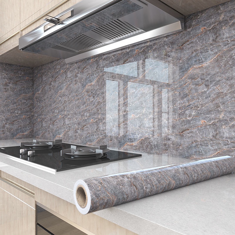 Giấy Dán Tường Dày Dặn Chịu Nhiệt Độ Cao Chống Thấm Nước / Dầu Mỡ Tiện Dụng Cho Nhà Bếp