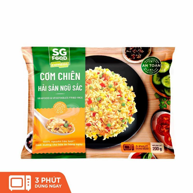 Cơm chiên hải sản ngũ sắc SGFood 200gr ( Chỉ giao HCM )