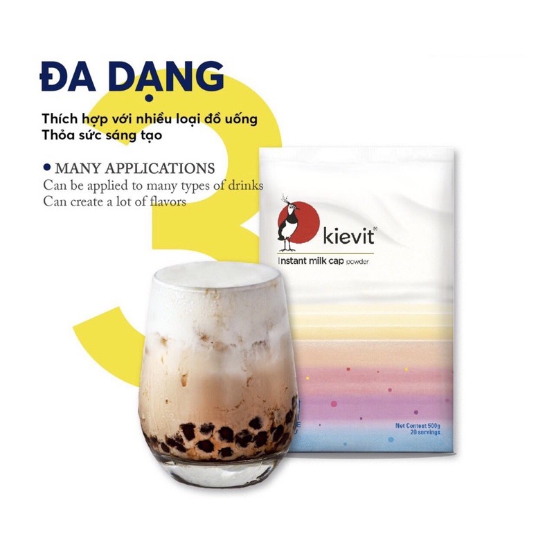 Bột Milk Cap (váng sữa) Kievit 500gr