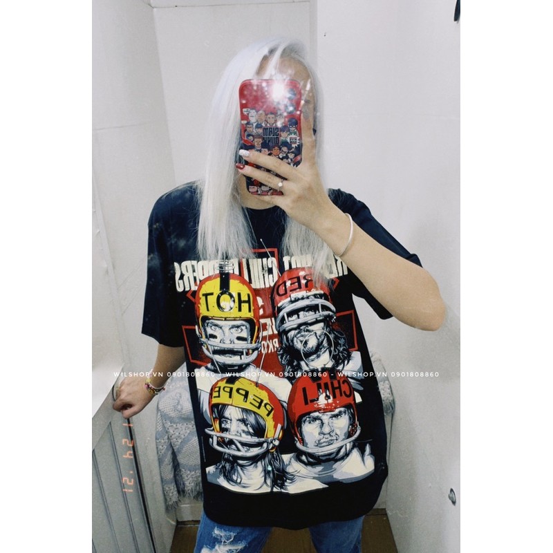 (M, L, XL) ÁO ROCK RED HOT CHILI PEPPERS - ROCK BAND TEE - ÁO THUN ÁO PHÔNG NHẠC ROCK - ROCKTEE UNISEX