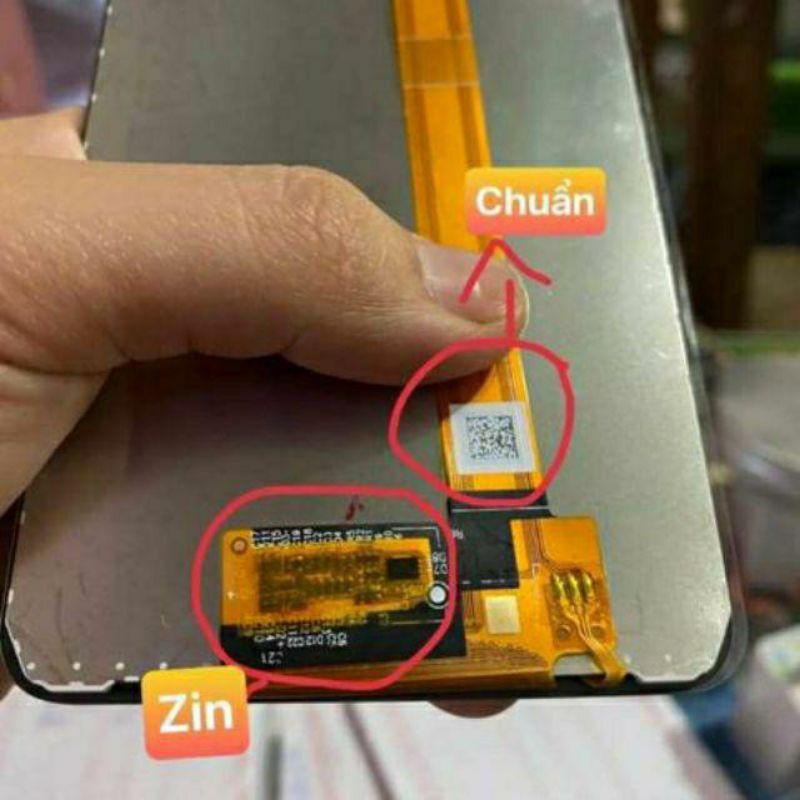 Màn hình oppo A3s zin máy, cảm ứng nhạy, hình ảnh sắc nét.