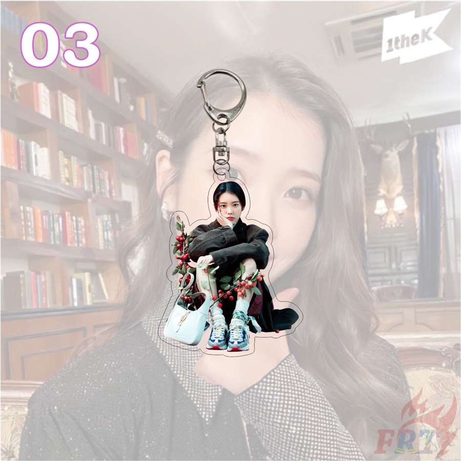❤ Iu Series 02 Móc Khóa ❤ 1 Chiếc Móc Khóa Hai Mặt In Hình KPop Superstar IU Lee Ji Eun