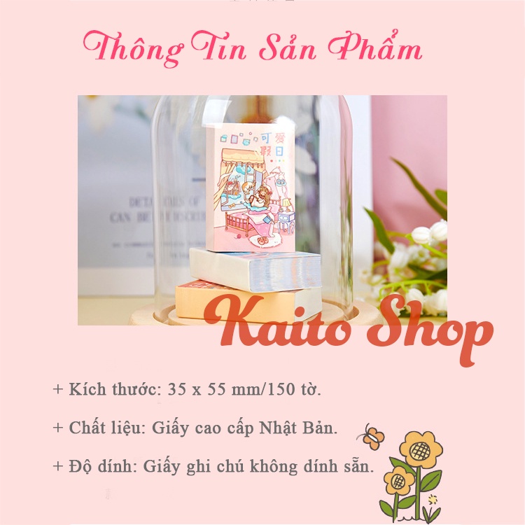 Sổ Tay Trang Trí Mini Siêu Nhỏ Họa Tiết Dễ Thương