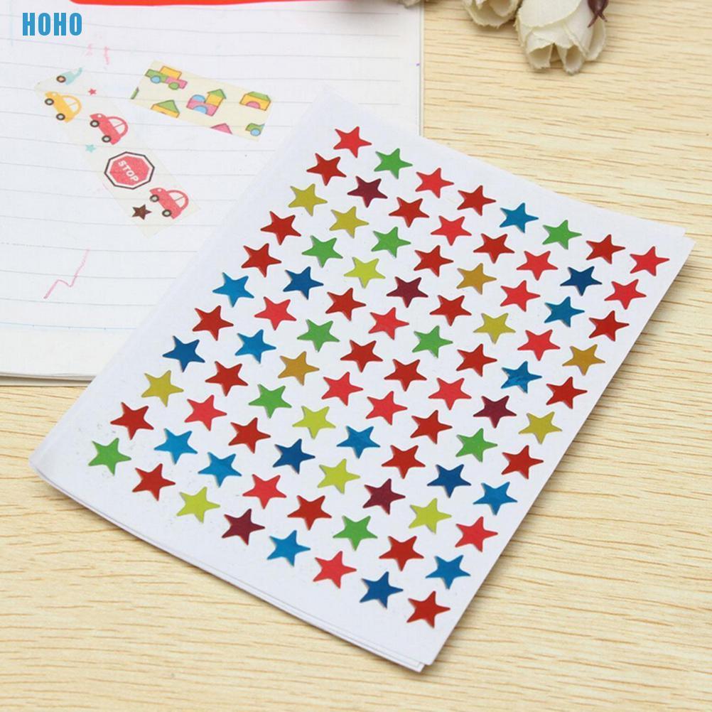 880 Miếng Dán Sticker Hình Ngôi Sao