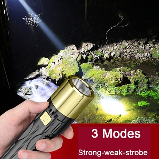 Đèn Pin LED Mini Siêu Sáng 2 Màu Cam