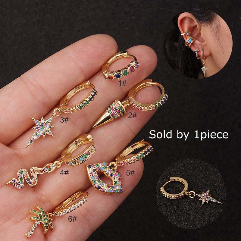 Bông tai màu vàng thời trang phong cách Boho cá tính