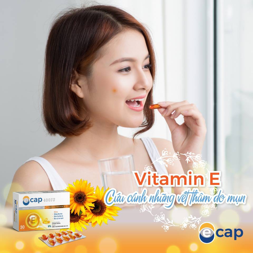 ECAP - Vitamin E cao cấp  Làm đẹp sáng da mịn màng chống lão hóa