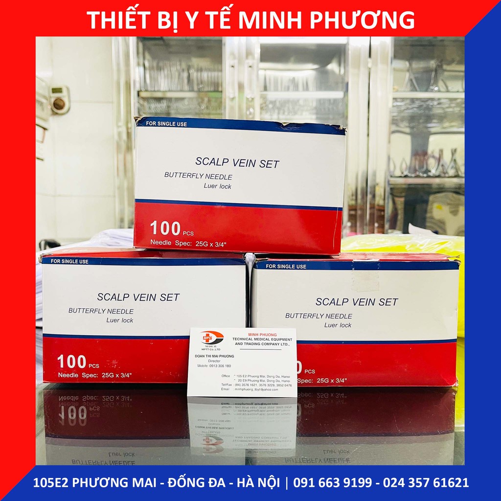 Kim cánh bướm truyền tĩnh mạch 23G 25G (hộp 100c)