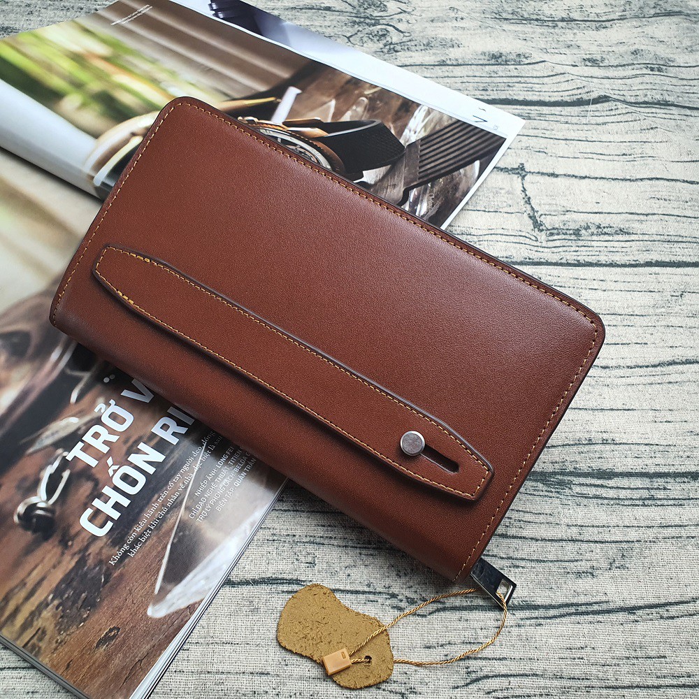 [Da thật] Ví Da Nam Cầm Tay Clutch, Ví Công Sở, 1 Ngăn Nắp Gập CL126 - Bảo Hành 3 Năm | BigBuy360 - bigbuy360.vn