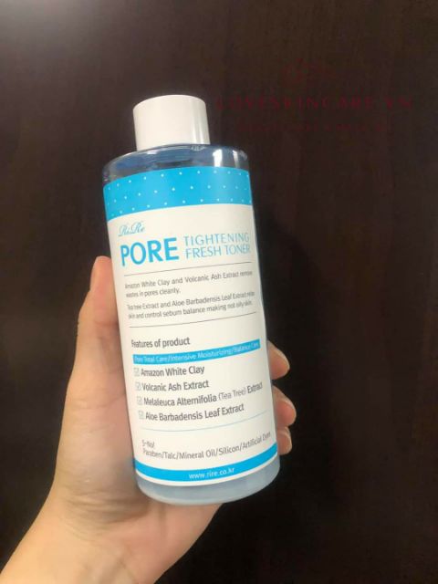 (GRAB / NOWSHIP) (Date 13-07-2024) Nước Hoa Hồng Dành Cho Da Mụn Rire Pore Tightening Fresh Toner 300ml