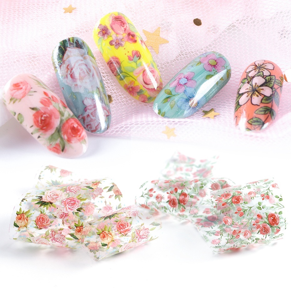 [Hàng mới về] Bộ 10 miếng dán móng tay nghệ thuật họa tiết nhiều kiểu khác nhau tùy chọn