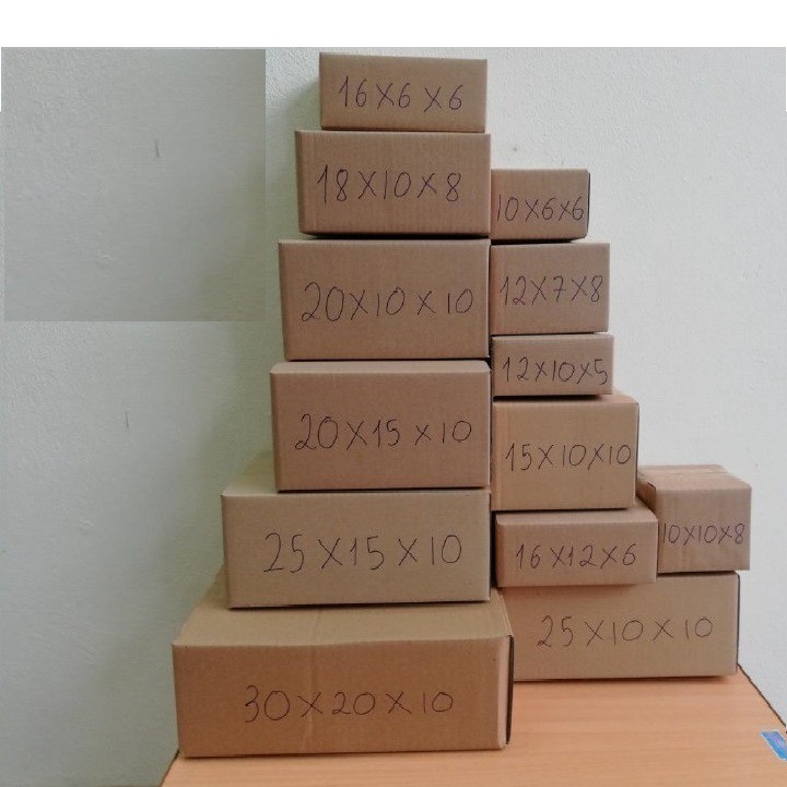 Thùng Carton 20x10x4 Combo 100 Hộp Carton ( FREESHIP >1000h HCM)