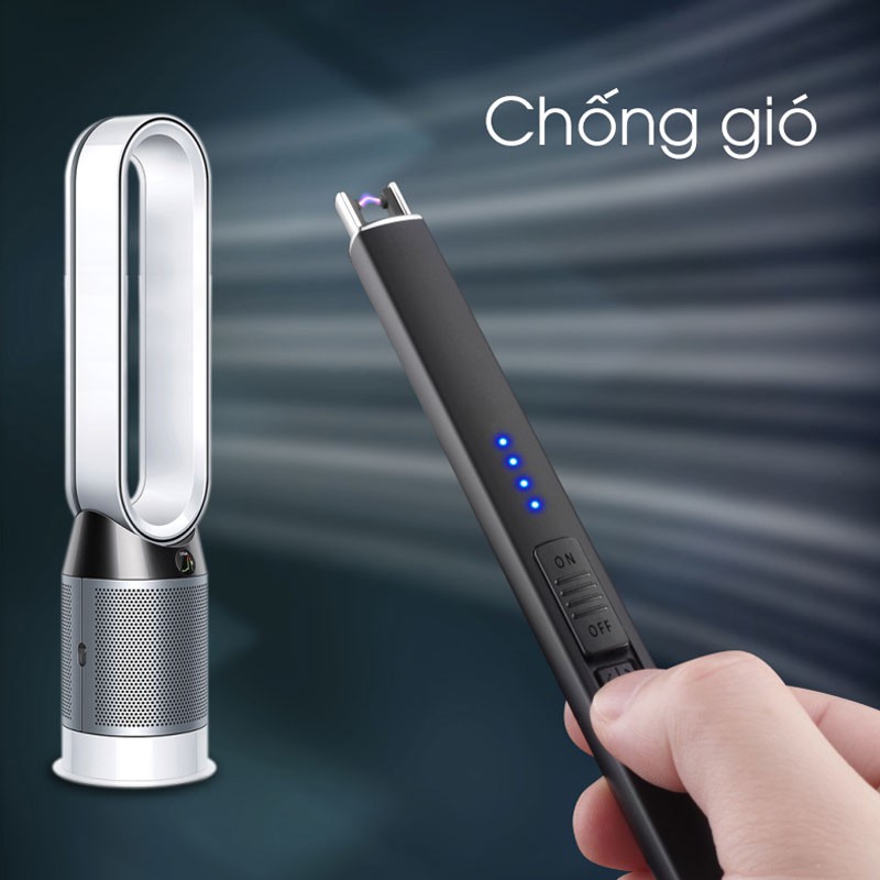 Phụ Kiện Đốt Nến Thơm Hiển Thị Pin Sạc Điện Qua USB - Bật Mồi Lửa Chuyên Dụng Cho Nến - LD02