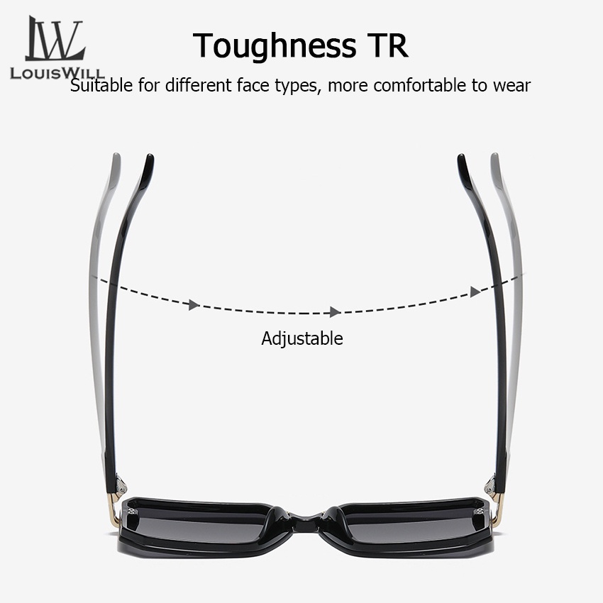 Kính râm LOUISWILL chống tia UV400 thời trang dành cho nữ