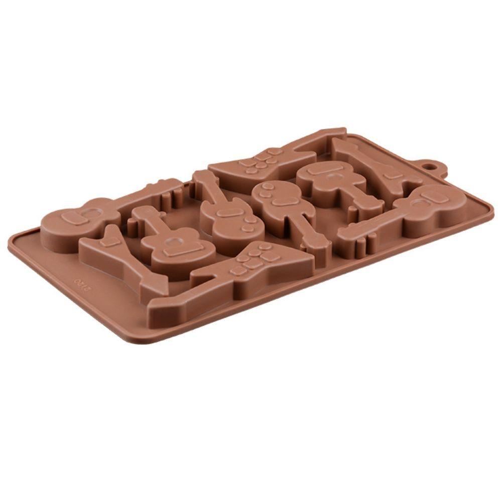 Khuôn Silicone Tạo Hình Đàn Ghita Trang Trí Bánh