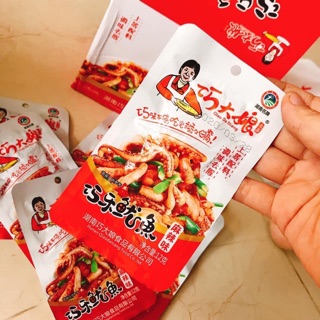 Râu mực cay Bà dì nội địa Trung - Combo 10 Gói