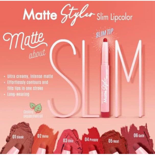 Son Bút Chì SilkyGirl Matte Styler Slim Lipcolor