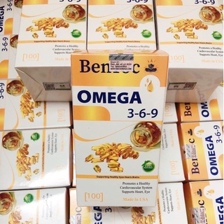 viên uống omega 3-6-9 bentoc 100 viên của mỹ