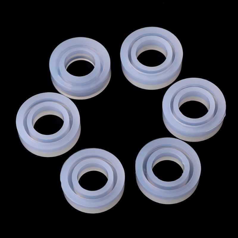 1 Bộ Khuôn Silicone Làm Nhẫn Thủ Công 3 Kích Thước 16 / 16.6 / 17mm