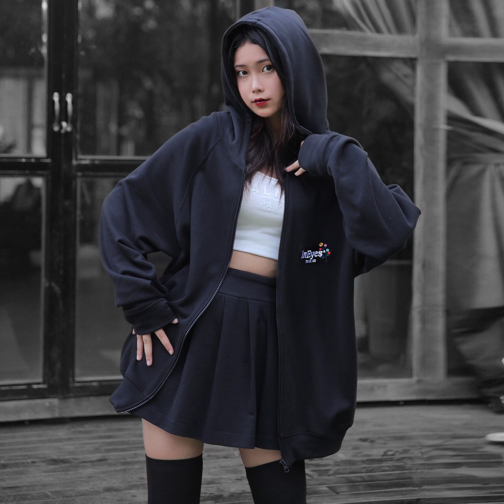 FULLZIP HOODIE BLACK by IN EYES | BigBuy360 - bigbuy360.vn