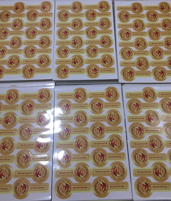 SET 50 TEM NÊM PHONG DÁN NẮP HỦ YẾN
