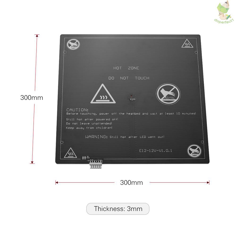 1 Bàn Nhiệt Anet 12v 300x300 X 3mm Cho Máy In 3d Anet