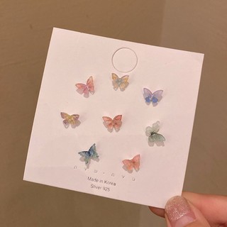 Bông Tai Hình Bướm Nhiều Màu Sắc Phong Cách Trẻ Trung Thời Trang