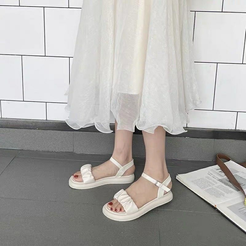 Dép xăng đan nữ cao 3 cm đế cao su siêu nhẹ Mã DE03