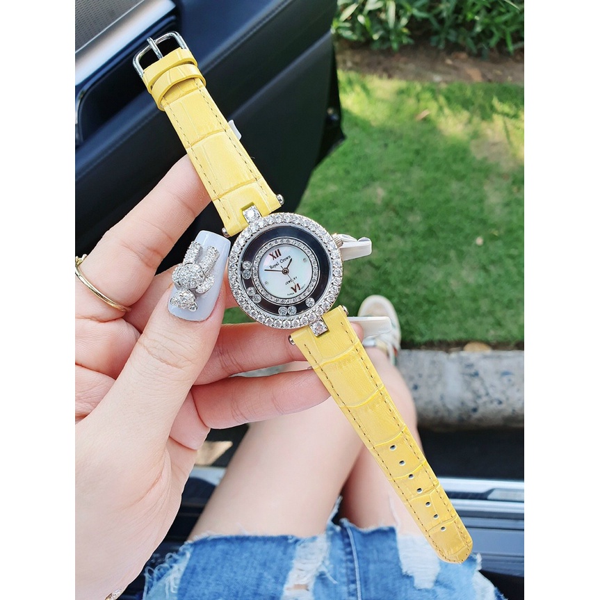 Đồng hồ đeo tay nữ, đồng hồ nữ Royal Crown full box cao cấp chính hãng, nạm kim cương nhân tạo siêu sang chảnh cho nữ