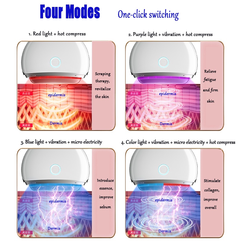 Thiết Bị Mát Xa Mặt Chống Lão Hóa USB Thiết Kế Nhỏ Gọn Tiện Dụng