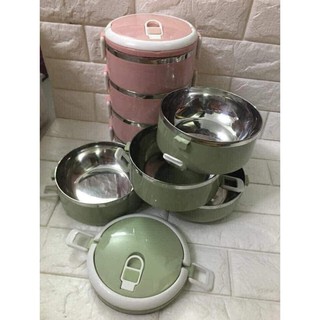 Cặp lồng cơm - Cà mên 4 tầng lúa mạch (4 TẦNG - LÚA MẠCH)