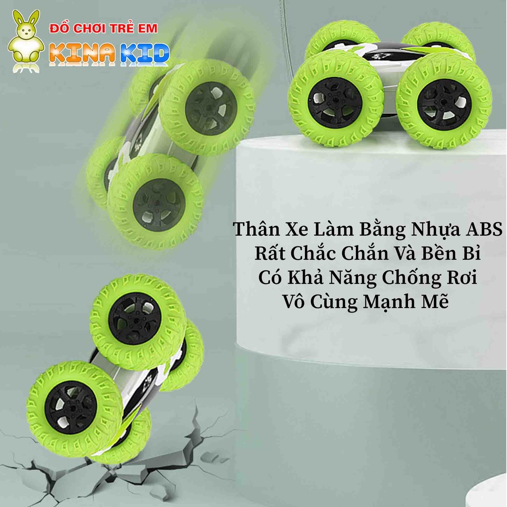 Xe Địa Hình Điều Khiển Từ Xa Double Roll, Sóng 2.4Ghz, Đứng 2 Bánh Và Xoay 360 Độ Độc Đáo