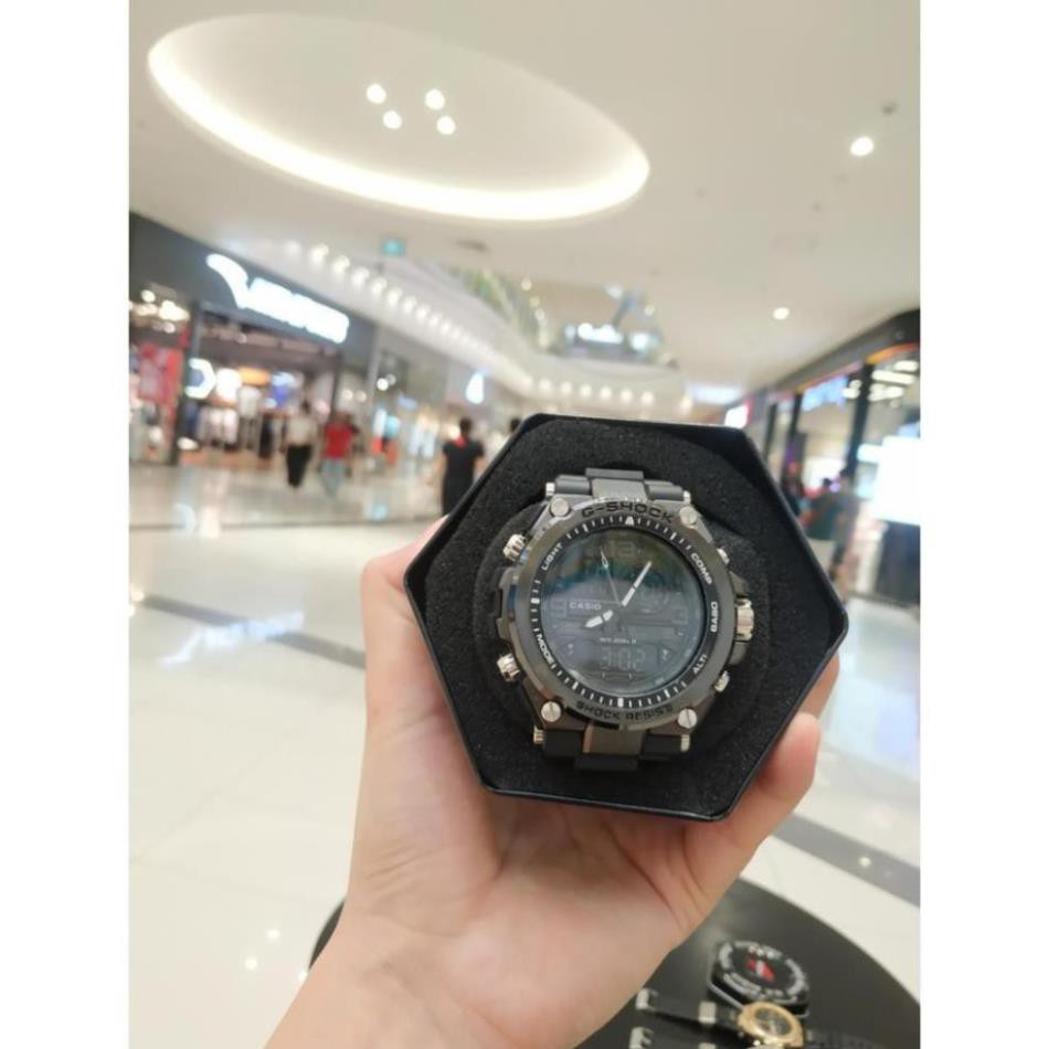 Đồng hồ nam thể thao GShock-S1000 Original _ Kim-điện tử_Chống nước 5ATM_Viền Thép không gỉ,Mặt kính chống va đập