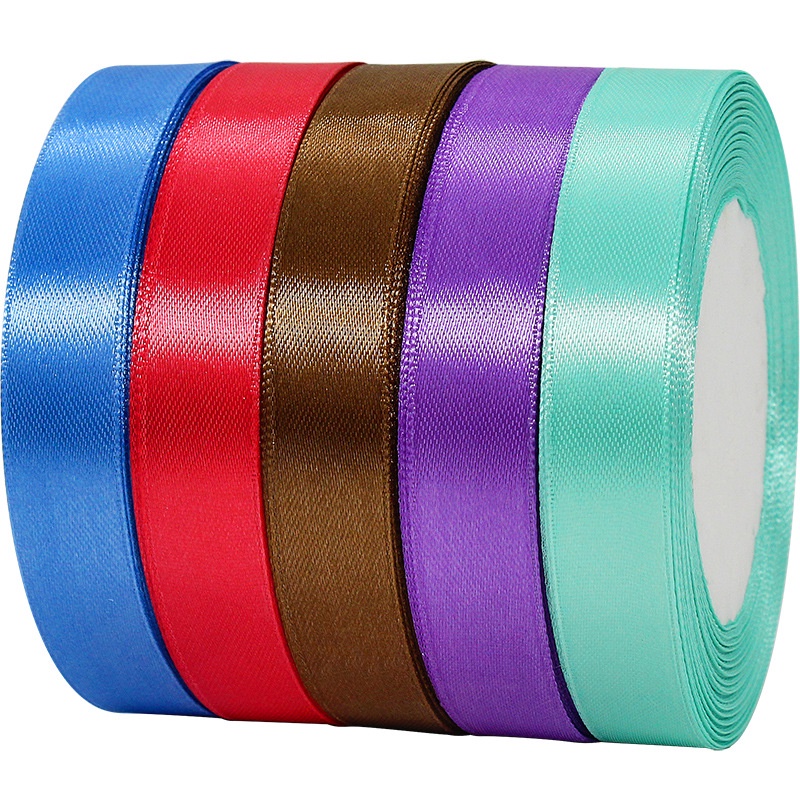 50 màu sắc bản 1.5cm cuộn dài 22m ruy băng satin lụa thường bóng 1 mặt,dây gói quả ,dây trang trí sự kiện,phụ liệu nơ bờ
