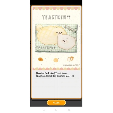 Gấu bông gối Yeast Ken chó bánh mỳ TOREBA NHẬT BẢN