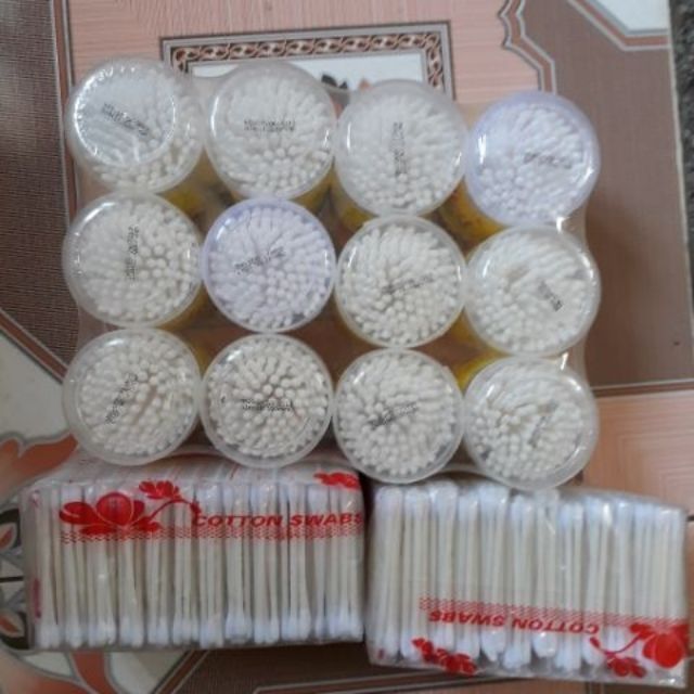 Tăm Bông Aten Kháng Khuẩn Người Lớn Vệ Sinh Tai Mũi