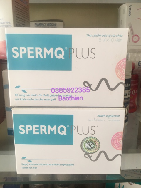Spermq plus hộp 60 viên hỗ trợ mang thai tự nhiên