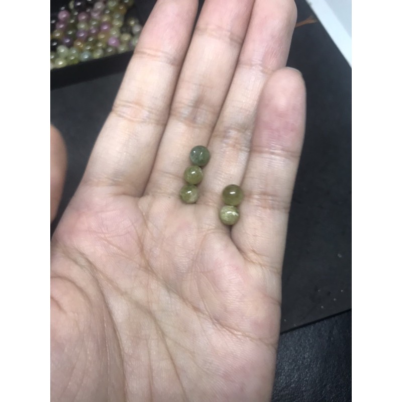 Hạt đá Tour.maline nhiều màu làm HandMade , DIY 5-6mm