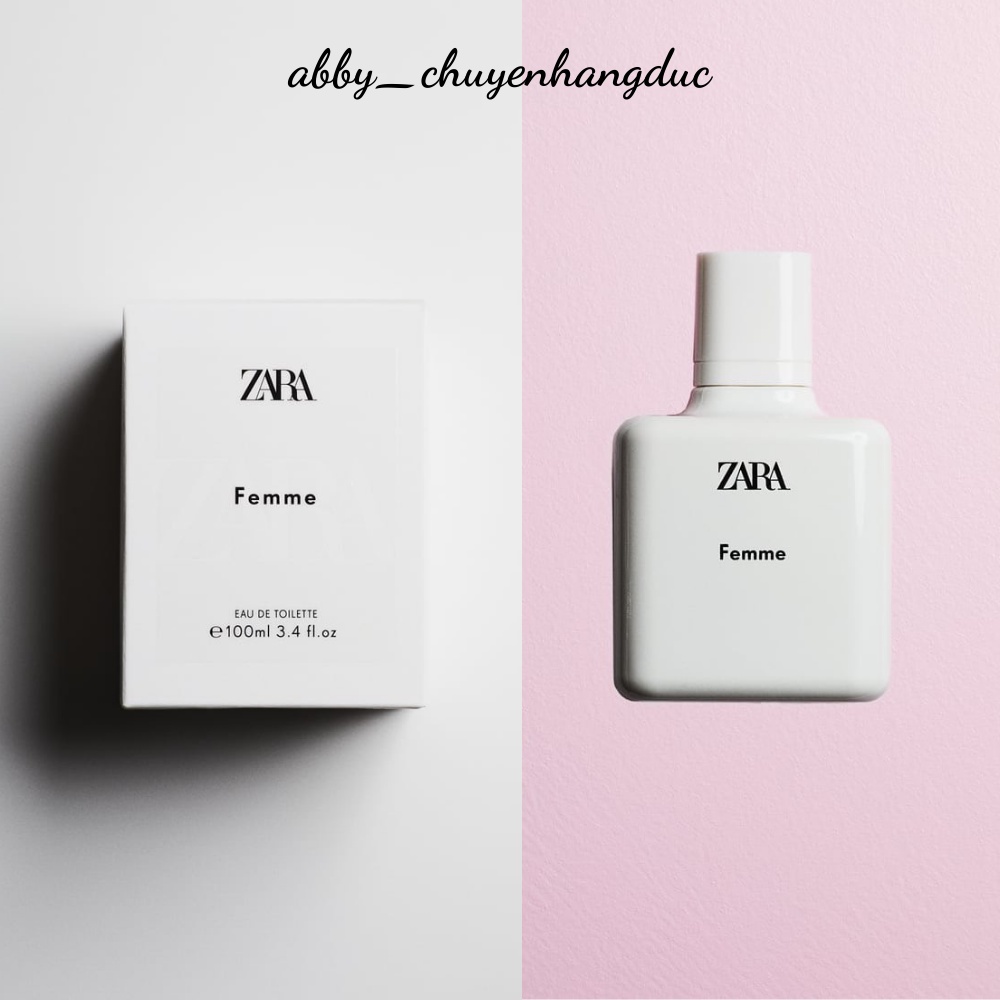 Nước hoa Zara Femme và Nuit FULL BOX⚡HÀNG ĐỨC⚡ 100ML -Hương thơm ngọt ngào dịu êm, đầy quyến rũ, bí ẩn