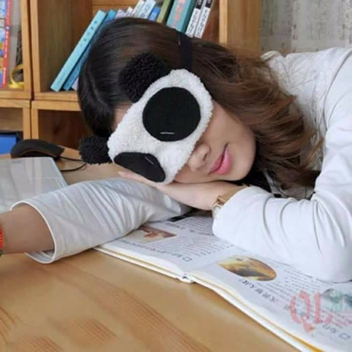 Bịt mắt ngủ cute hình gấu trúc panda chống lạnh mùa đông thấp , dễ thương dây thun co dãn thấp tha hồ