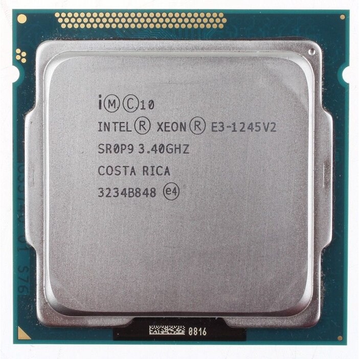 CPU Intel Xeon E3-1245 v2 tương đương I7 3770 - 8M Cache upto 3.8 GHz 4 nhân 8 luồng Socket 1155