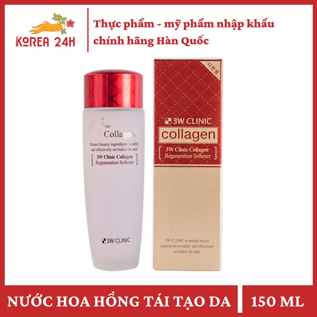 Nước hoa hồng collagen 3w clinic Regeneration Softener