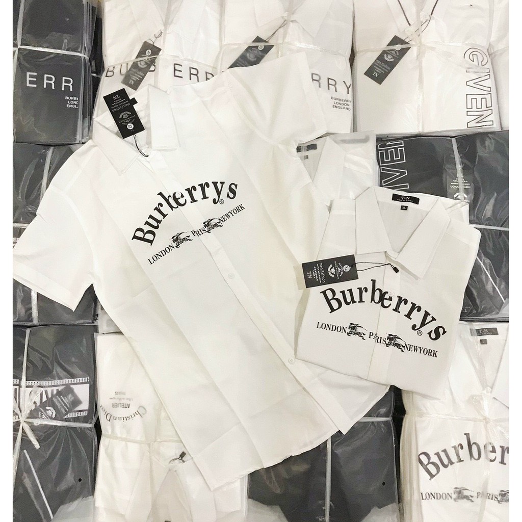 Áo sơ mi nam hàn quốc ngắn tay BBR họa tiết in nhiệt giá rẻ cao cấp AHFASHION