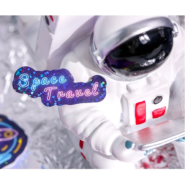 [Hàng mới về] Sticker Phi hành gia vũ trụ Lấp lánh Màu sắc Nổi bật