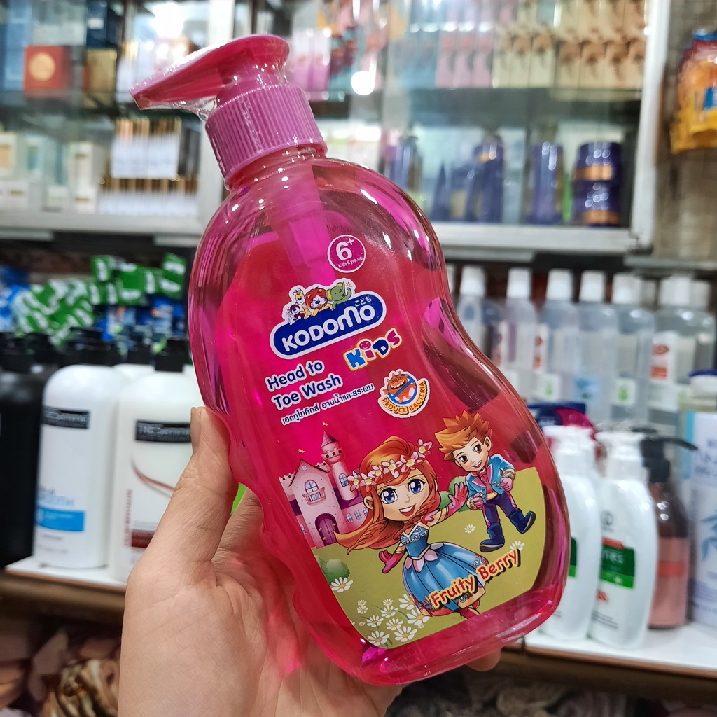 Dầu Tắm Gội Trẻ Em Kodomo Fruit Berry Thái Lan 400ml - Cho Bé Từ 6 Tuổi